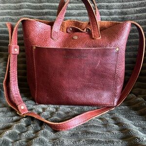 Portland Leather mini crossbody Nutmeg
